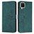 Leather Case Stands Flip Cover Holder Y03X for Samsung Galaxy A12 5G Green
