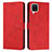 Leather Case Stands Flip Cover Holder Y03X for Samsung Galaxy A12 5G Red