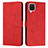 Leather Case Stands Flip Cover Holder Y03X for Samsung Galaxy A12 Nacho Red