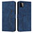 Leather Case Stands Flip Cover Holder Y03X for Samsung Galaxy A22 5G Blue