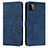 Leather Case Stands Flip Cover Holder Y03X for Samsung Galaxy A22s 5G Blue