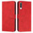 Leather Case Stands Flip Cover Holder Y03X for Samsung Galaxy A30S Red