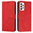 Leather Case Stands Flip Cover Holder Y03X for Samsung Galaxy A32 4G Red