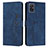 Leather Case Stands Flip Cover Holder Y03X for Samsung Galaxy A51 5G Blue