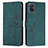 Leather Case Stands Flip Cover Holder Y03X for Samsung Galaxy A51 5G Green