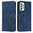 Leather Case Stands Flip Cover Holder Y03X for Samsung Galaxy A72 4G Blue