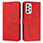 Leather Case Stands Flip Cover Holder Y03X for Samsung Galaxy A72 5G Red