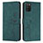 Leather Case Stands Flip Cover Holder Y03X for Samsung Galaxy F02S SM-E025F Green