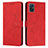 Leather Case Stands Flip Cover Holder Y03X for Samsung Galaxy M40S Red