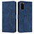 Leather Case Stands Flip Cover Holder Y03X for Samsung Galaxy S20 Blue