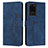 Leather Case Stands Flip Cover Holder Y03X for Samsung Galaxy S20 Ultra 5G Blue