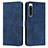 Leather Case Stands Flip Cover Holder Y03X for Sony Xperia 5 IV Blue
