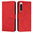 Leather Case Stands Flip Cover Holder Y03X for Sony Xperia 5 IV Red