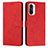 Leather Case Stands Flip Cover Holder Y03X for Xiaomi Mi 11i 5G Red