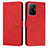 Leather Case Stands Flip Cover Holder Y03X for Xiaomi Mi 11T 5G Red