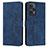 Leather Case Stands Flip Cover Holder Y03X for Xiaomi Poco F5 5G Blue