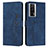 Leather Case Stands Flip Cover Holder Y03X for Xiaomi Poco F5 Pro 5G Blue