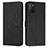 Leather Case Stands Flip Cover Holder Y03X for Xiaomi Poco M3 Black