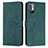 Leather Case Stands Flip Cover Holder Y03X for Xiaomi POCO M3 Pro 5G Green