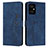Leather Case Stands Flip Cover Holder Y03X for Xiaomi Poco M4 5G Blue