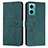 Leather Case Stands Flip Cover Holder Y03X for Xiaomi Redmi 10 5G Green