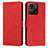 Leather Case Stands Flip Cover Holder Y03X for Xiaomi Redmi 10C 4G Red