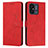 Leather Case Stands Flip Cover Holder Y03X for Xiaomi Redmi 11A 4G Red