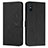 Leather Case Stands Flip Cover Holder Y03X for Xiaomi Redmi 9A Black