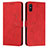 Leather Case Stands Flip Cover Holder Y03X for Xiaomi Redmi 9AT Red
