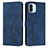 Leather Case Stands Flip Cover Holder Y03X for Xiaomi Redmi A1 Blue