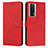 Leather Case Stands Flip Cover Holder Y03X for Xiaomi Redmi K60 5G Red