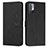 Leather Case Stands Flip Cover Holder Y03X for Xiaomi Redmi Note 10 5G Black