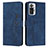 Leather Case Stands Flip Cover Holder Y03X for Xiaomi Redmi Note 10 Pro 4G Blue