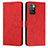 Leather Case Stands Flip Cover Holder Y03X for Xiaomi Redmi Note 11 4G (2021) Red
