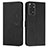 Leather Case Stands Flip Cover Holder Y03X for Xiaomi Redmi Note 11 4G (2022) Black