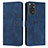 Leather Case Stands Flip Cover Holder Y03X for Xiaomi Redmi Note 11 4G (2022) Blue