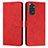 Leather Case Stands Flip Cover Holder Y03X for Xiaomi Redmi Note 11 4G (2022) Red