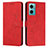 Leather Case Stands Flip Cover Holder Y03X for Xiaomi Redmi Note 11E 5G Red