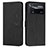 Leather Case Stands Flip Cover Holder Y03X for Xiaomi Redmi Note 11E Pro 5G Black