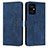 Leather Case Stands Flip Cover Holder Y03X for Xiaomi Redmi Note 12R Pro 5G Blue