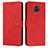 Leather Case Stands Flip Cover Holder Y03X for Xiaomi Redmi Note 9S Red