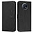 Leather Case Stands Flip Cover Holder Y03X for Xiaomi Redmi Note 9T 5G Black