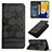 Leather Case Stands Flip Cover Holder Y04B for Samsung Galaxy A03