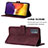 Leather Case Stands Flip Cover Holder Y04B for Samsung Galaxy S23 FE 5G