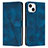 Leather Case Stands Flip Cover Holder Y04X for Apple iPhone 13 Blue