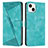 Leather Case Stands Flip Cover Holder Y04X for Apple iPhone 13 Green