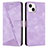 Leather Case Stands Flip Cover Holder Y04X for Apple iPhone 13 Purple