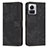 Leather Case Stands Flip Cover Holder Y04X for Motorola Moto Edge 30 Ultra 5G Black