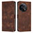 Leather Case Stands Flip Cover Holder Y04X for OnePlus 11 5G Brown