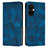 Leather Case Stands Flip Cover Holder Y04X for OnePlus Nord CE 3 5G Blue